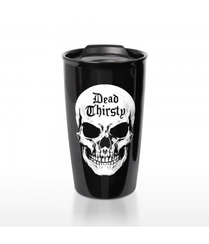 Dead Thirsty Skull Double Walled Travel Mug