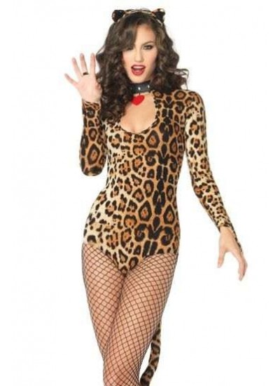 Wicked Wildcat Adult Womens Leopard Cat Costume