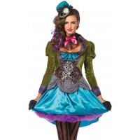 Mad Hatter Deluxe Womens Halloween Costume