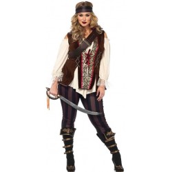 Captain Blackheart Plus Size Womens Pirate Costume