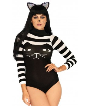 Striped Cat Bodysuit