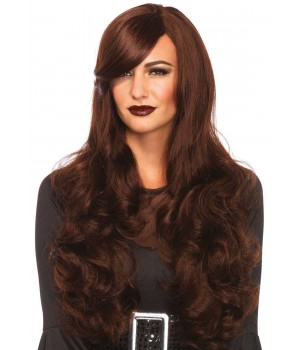 Extra Long Brown Wavy Wig