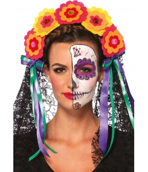 Day of the Dead Flower Headband