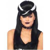 Frankie Bouffant Long Black Gothic Costume Wig