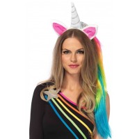 Unicorn Headband with Mane