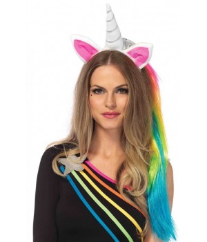 Unicorn Headband with Mane