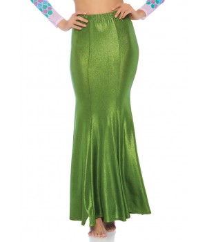 Green Shimmer Spandex Mermaid Skirt