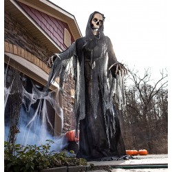 Towering Animated Reaper Halloween Decoration - 10 Feet