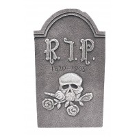 Skull and Rose Tombstone