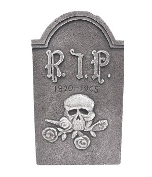 Skull and Rose Tombstone