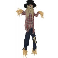 Kicking Scarecrow Animated Halloween Decoration