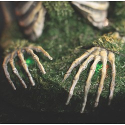 Animated Mossy Skeleton Tabletop Decoration