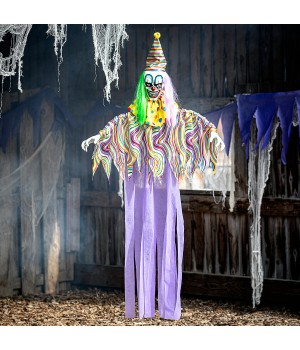 Clown with Sound Giant Light Up Halloween Decoration