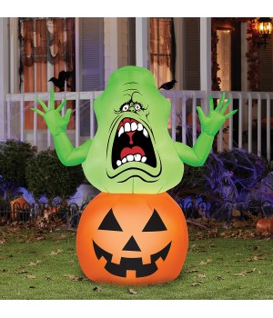 Ghostbusters Slimer in Pumpkin Yard Decoration