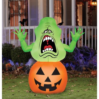 Ghostbusters Slimer in Pumpkin Yard Decoration