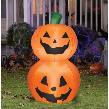 Happy Pumpkins Inflatable with LED Lights