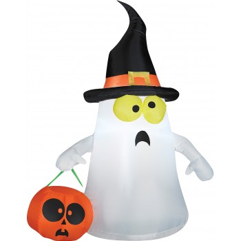 Ghostly Witch Airblown Halloween Yard Decoration