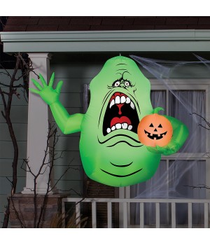 Slimer Ghostbusters Hanging Inflatable Halloween Decoration