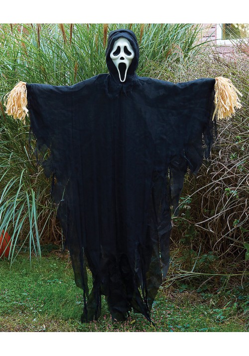 Ghost Face from Scream Scarecrow Outdoor Decoration