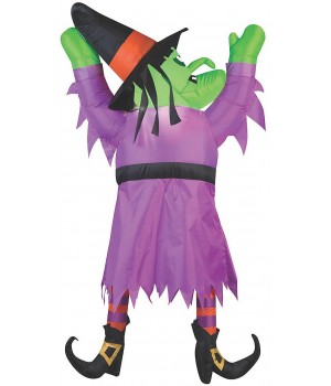 Hanging Witch Inflatable Halloween Decoration