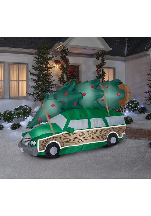 National Lampoon's Christmas Vacation Station Wagon Yard Decoration