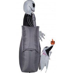 Jack Skellington and Zero Inflatable Yard Decor