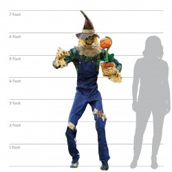 Rotten Harvester Scarecrow Animated Decoration