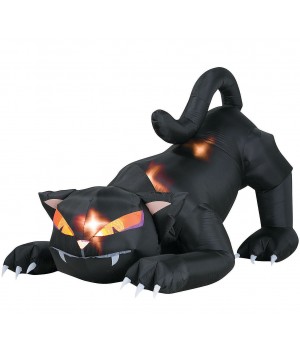 Black Cat Inflatable with Turning Head