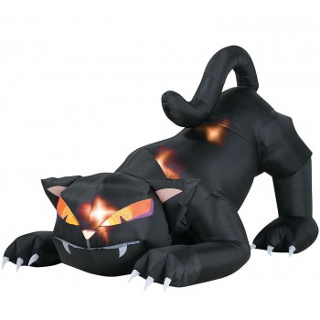 Black Cat Inflatable with Turning Head