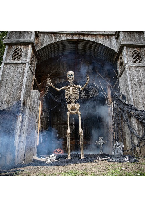 Giant Talking Skeleton with Projection Eyes 