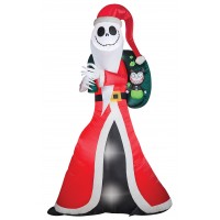 Jack Skellington Santa Inflatable Yard Decoration