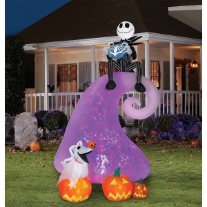 Nightmare Before Christmas Airblown Projection Yard Decor