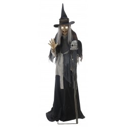 Haggard Witch Animated Lunging Halloween Decoration