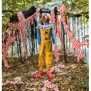 Twitching Clown Animated Halloween Decoration
