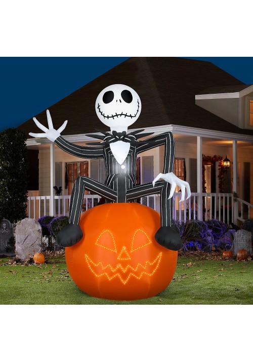 Jack Skellington Airblown Outdoor Halloween Decoration