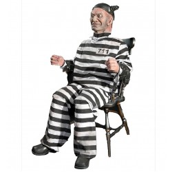 Buzz Animated Electric Chair Inmate Halloween Decoration