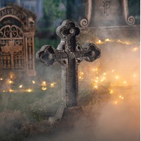 Celtic Cross Tombstone Halloween Decoration