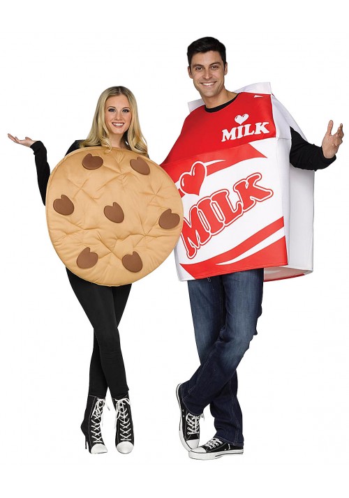 Cookies & Milk Unisex Couples Costumes