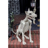 Doberman Dog Skeleton Haunted Prop