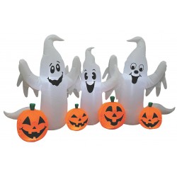 Ghosts and Pumpkins Inflatable Outdoor Halloween Decor