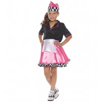 50s Car Hop Childrens Costume - Large 10-12