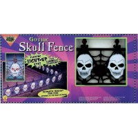 Gothic Skull Light-Up Fence