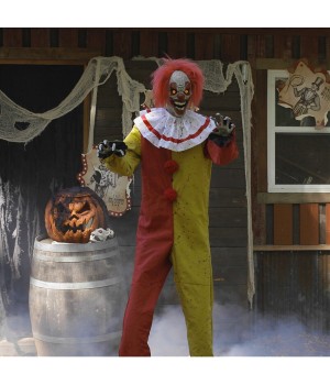 Pesky the Clown Animated 7 Foot Halloween Decoration