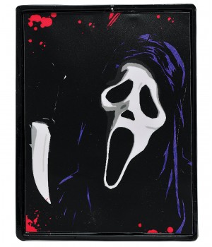 Scream Ghost Face Neon Light-Up Sign