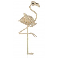 Skeleton Flamingo Outdoor Halloween Decoration