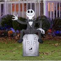 Jack Skellington Tombstone Halloween Decoration