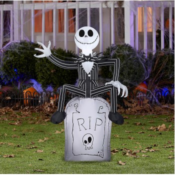 Jack Skellington Tombstone Halloween Decoration