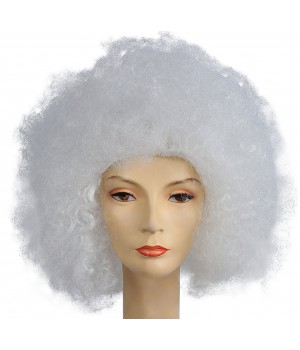 Afro Jumbo Wig - White