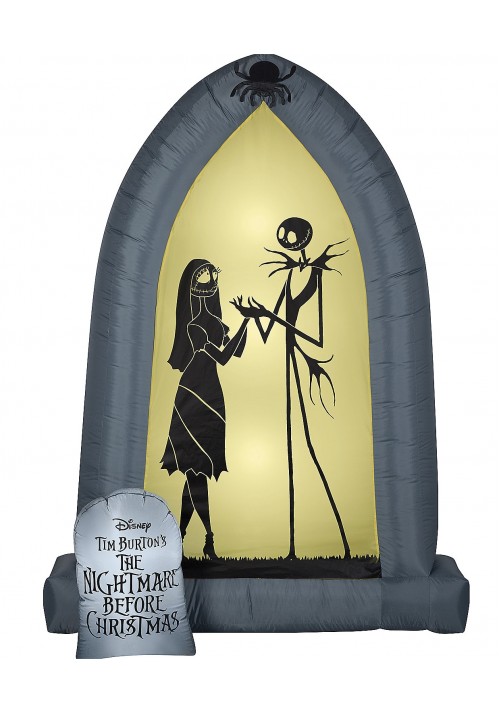 Jack and Sally Nightmare Before Christmas Airblown Arch