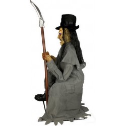 Crouching Grave Digger Halloween Decoration